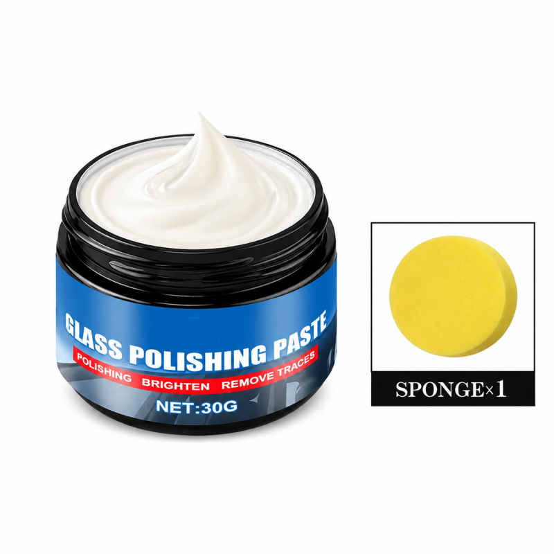 🔥50% DE DESCUENTO🔥 Eliminador de película de aceite para cristales de coche: elimina reflejos y manchas de limpiaparabrisas, repele la lluvia, funciona en todo tipo de cristales. ¡Esponja incluida! 🚗