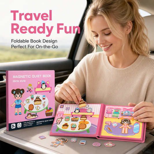 🧩Christmas Pre-sale: Only $19.99!! ☃️ 🧒 Kids' Magnetic Quiet Book – Folding puzzle scenes, magnetic design, educational and fun – stimulates creativity and learning abilities in boys and girls 👧✨