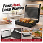 🍳 Electric Sandwich Maker with Ribbed Nonstick Grill Plates