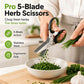 Multi-Layer Kitchen Herb Scissors with Safety Cover