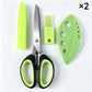 Multi-Layer Kitchen Herb Scissors with Safety Cover
